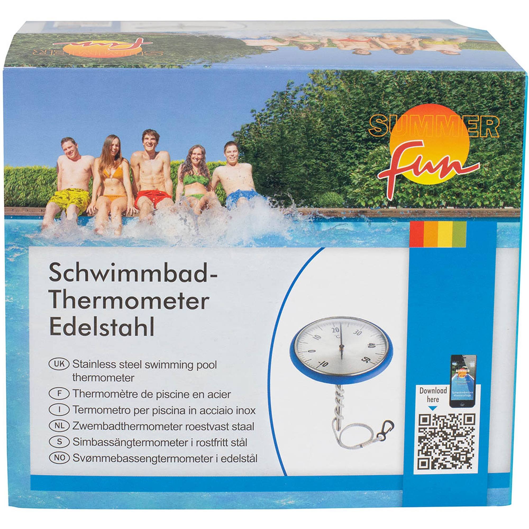Schwimmthermometer Edelstahl